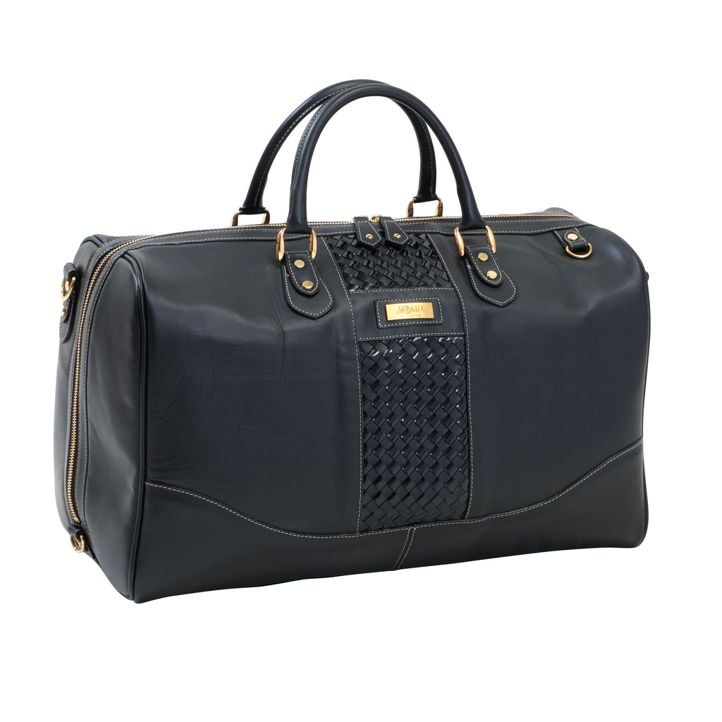Iconic Leather Boston Bag – Black, BB12102