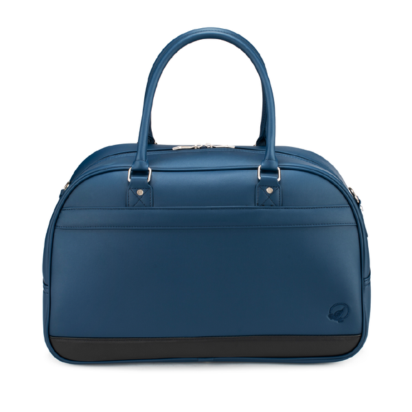Women's bags - Tote bag Nylon (Navy blue) Leather handle – Carlheim