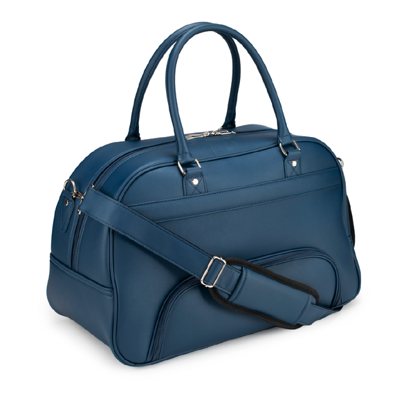 Leather sales navy bag