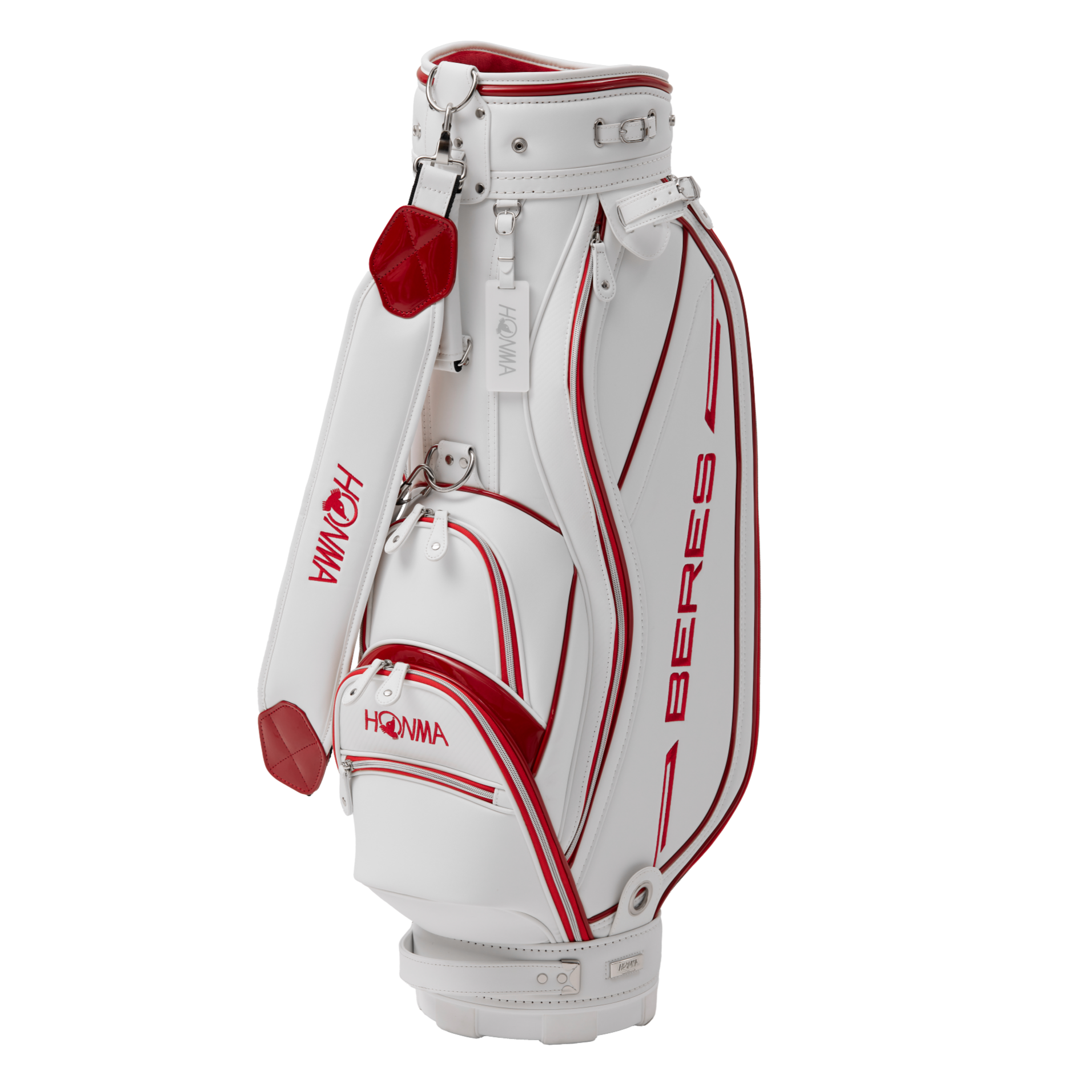 HONMA BERES スタンド式 キャディバッグ ゴルフバッグ 赤/白 Ladies BERES 09 - 2 & 3-Star Cart Bag – Honma Golf
