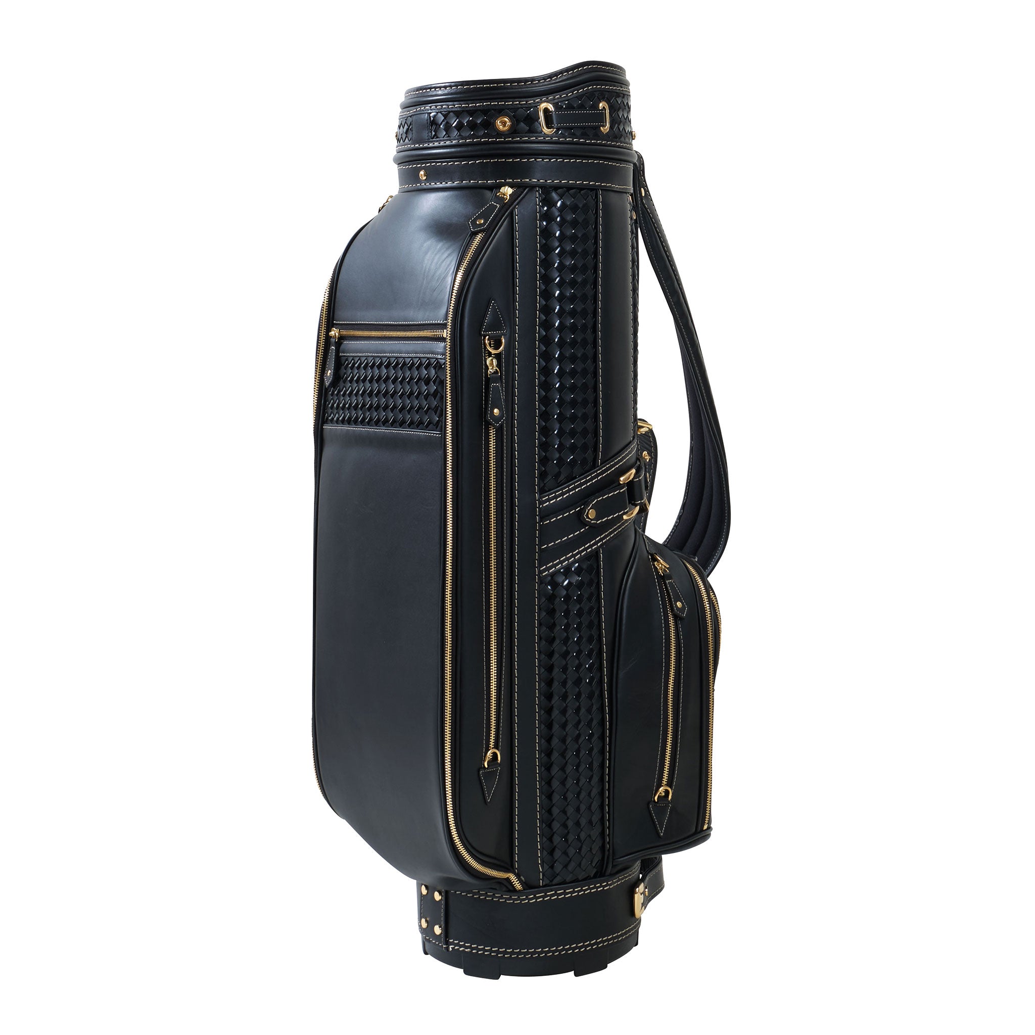 Iconic Leather Premium Cart Bag, Black 9 CB12104 – Honma Golf