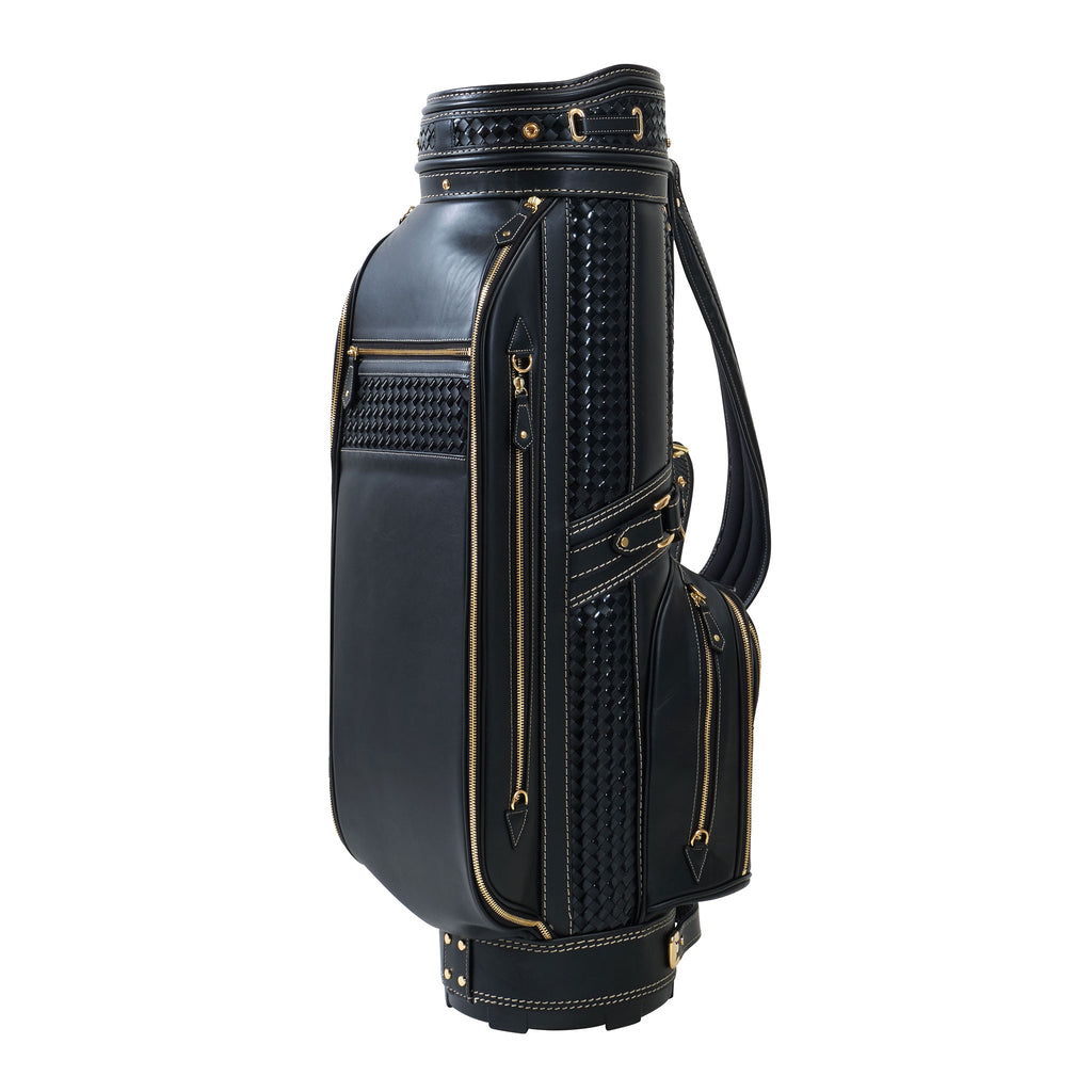 Iconic Leather Premium Cart Bag, Black 9" CB12104